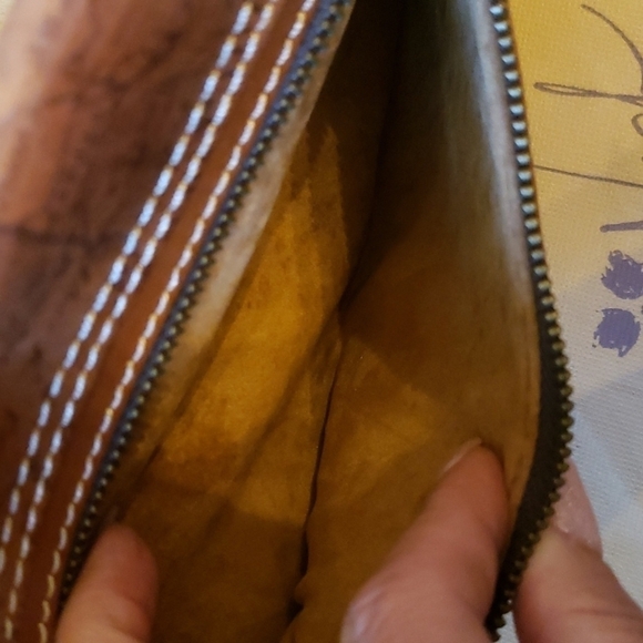 PATRICIA Nash leather wallet/wristlet. travel documents wallet. NWOT - Picture 5 of 10